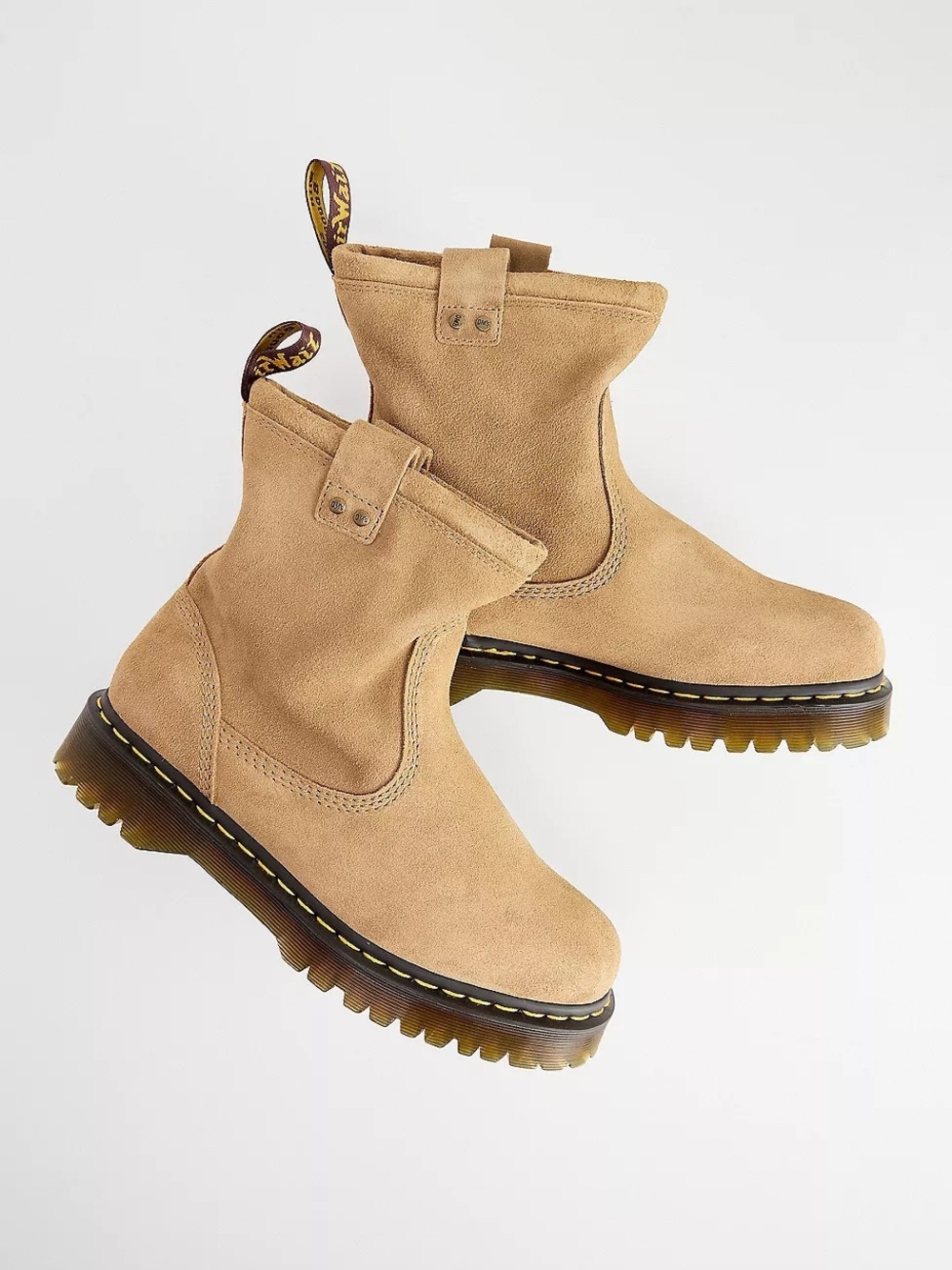 Dr. Martens Anistone Lo Suede Biker Boots
